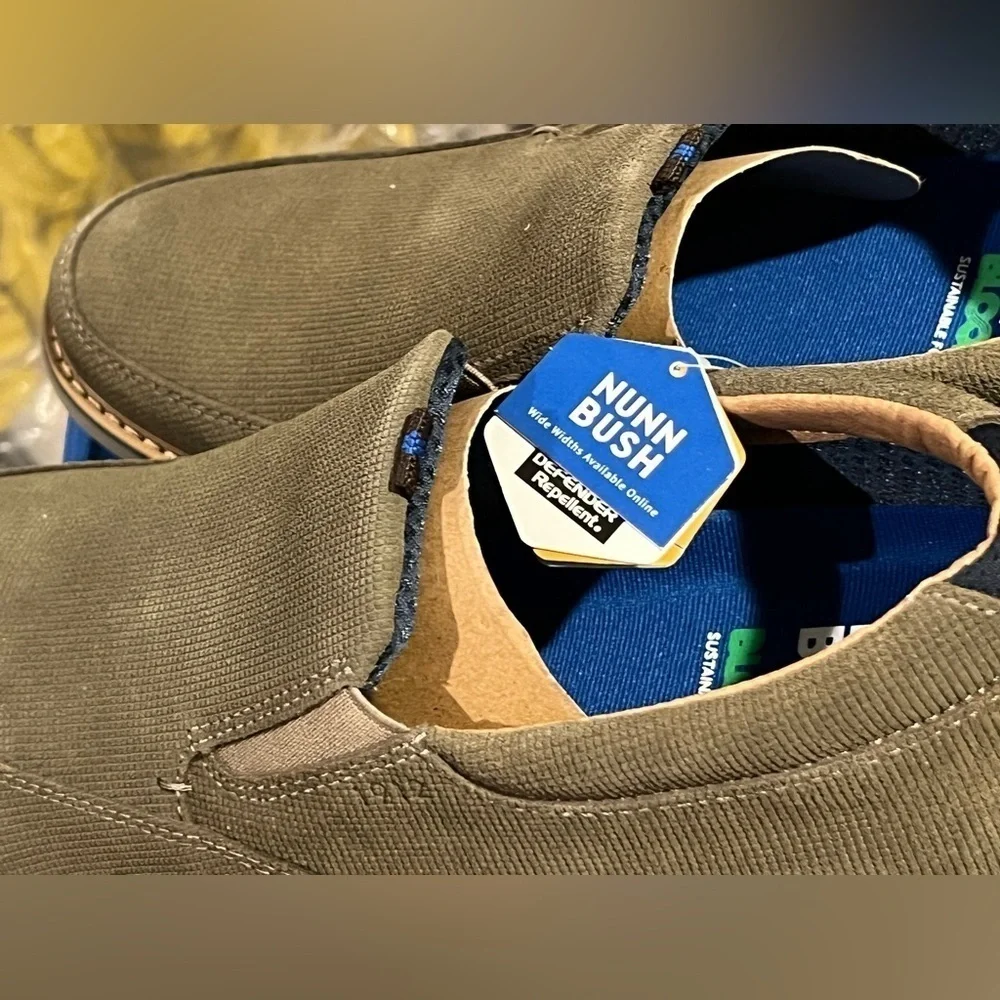 S32. NWT Nunn Bush OTTO MOC TOE SLIP ON Mocha 11.5